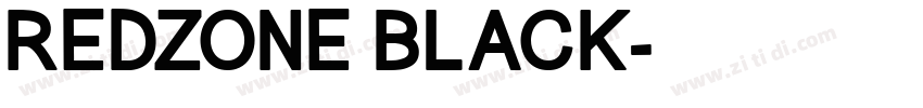 REDZONE BLACK字体转换